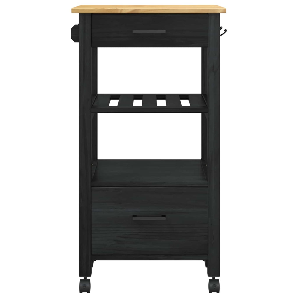 Carro de Cocina MONZA Negro 48 x 40 x 88,5 cm