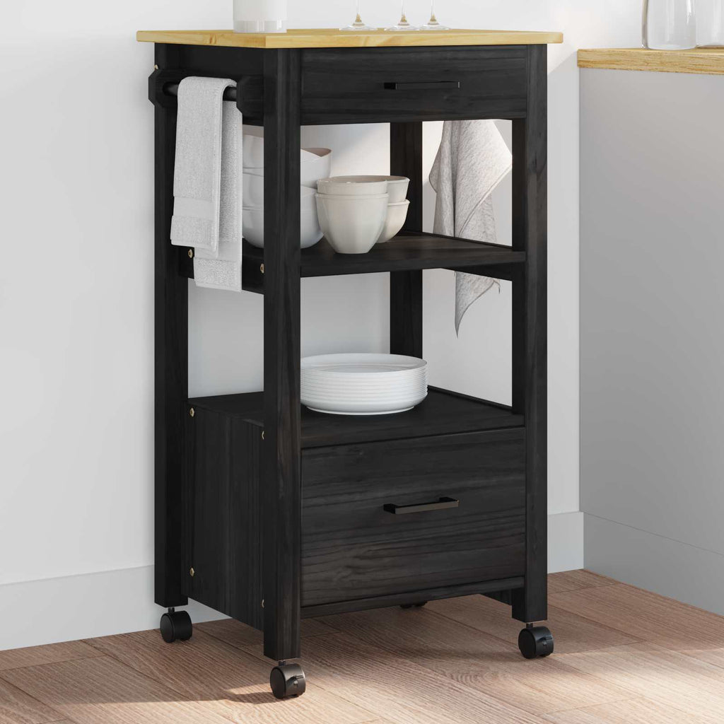 Carro de Cocina MONZA Negro 48 x 40 x 88,5 cm