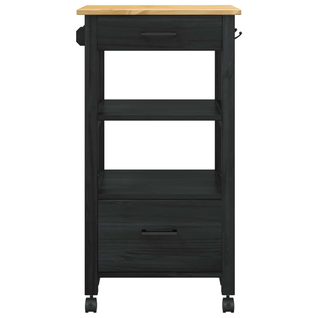 Carro de Cocina MONZA Negro 48 x 40 x 88,5 cm