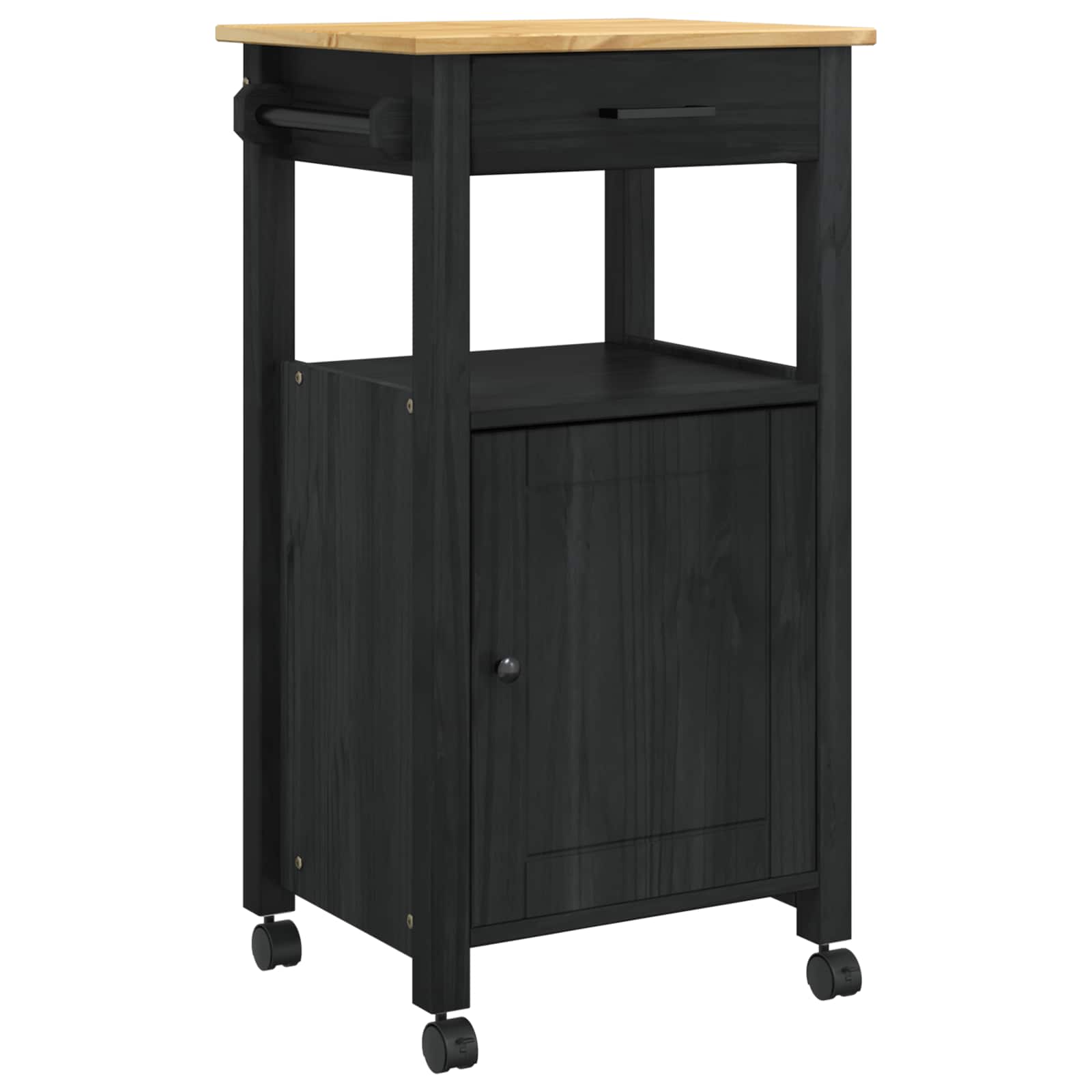 Carro de Cocina MONZA Negro 48 x 40 x 88,5 cm