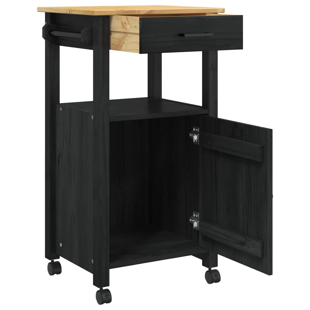 Carro de Cocina MONZA Negro 48 x 40 x 88,5 cm