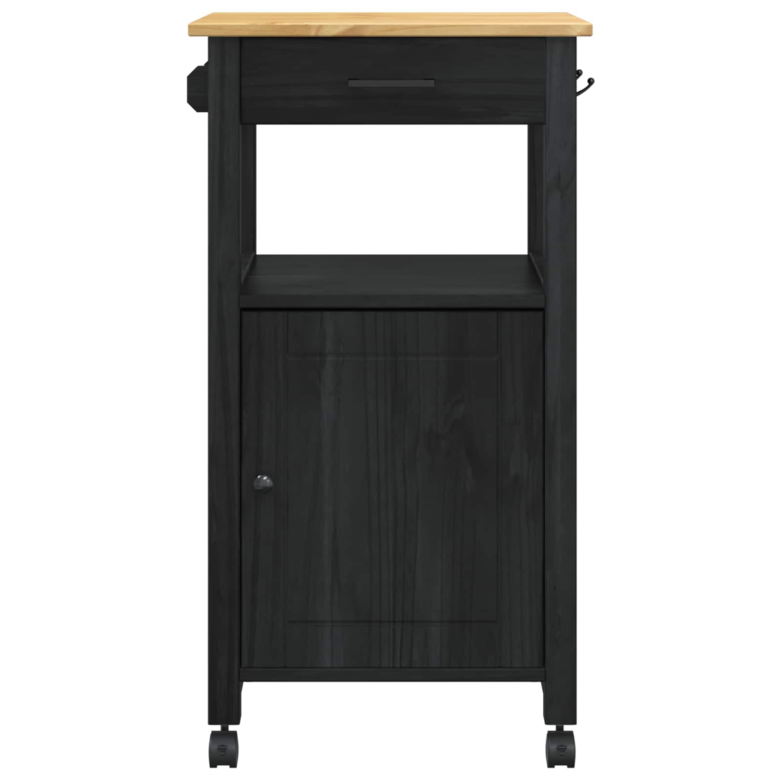 Carro de Cocina MONZA Negro 48 x 40 x 88,5 cm