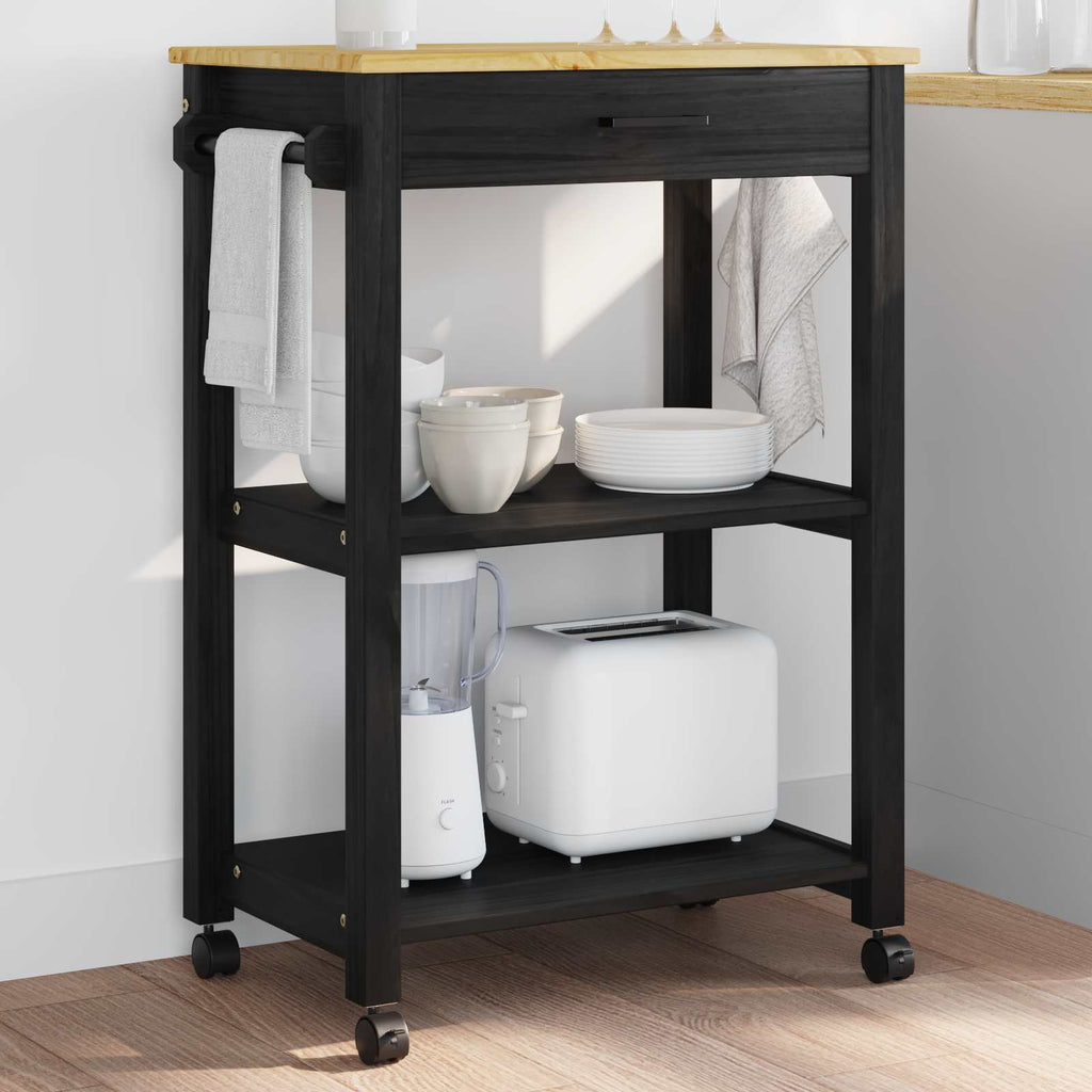 Carro de Cocina MONZA Negro 60 x 40 x 88,5 cm