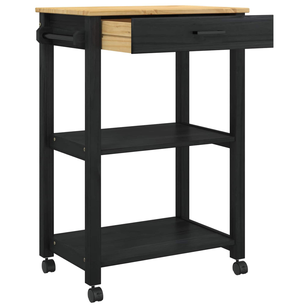 Carro de Cocina MONZA Negro 60 x 40 x 88,5 cm