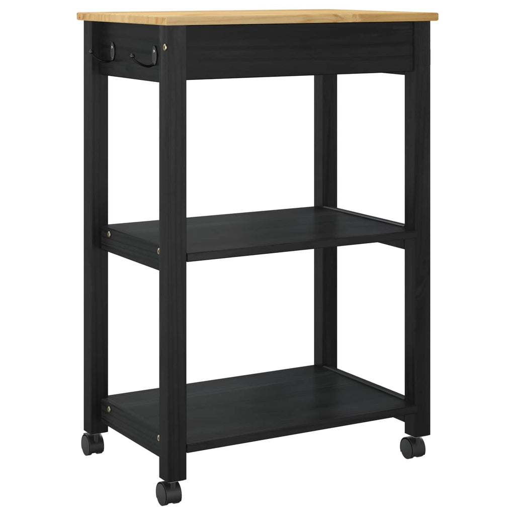 Carro de Cocina MONZA Negro 60 x 40 x 88,5 cm