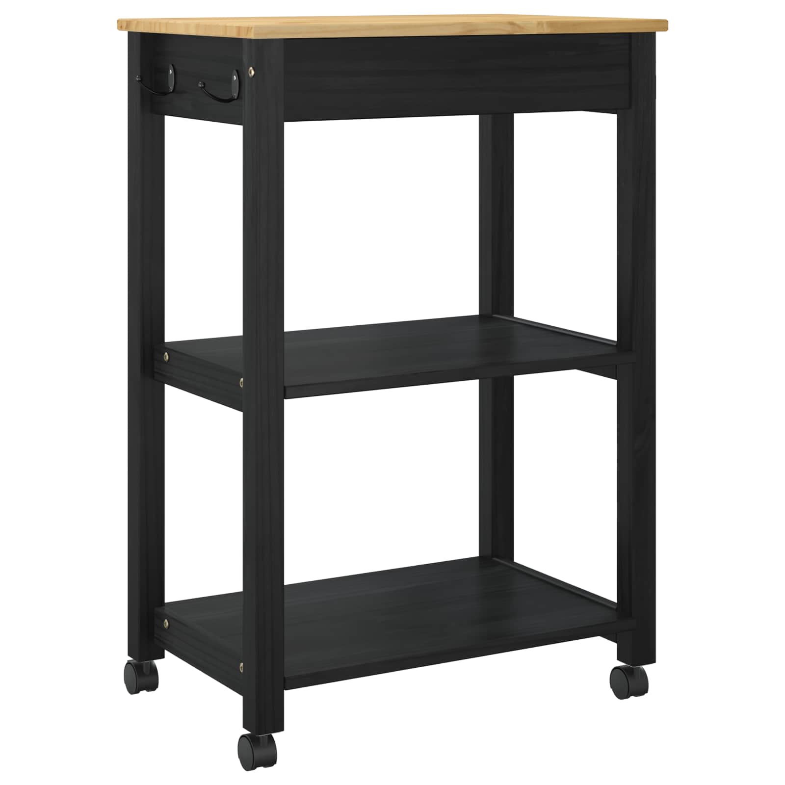Carro de Cocina MONZA Negro 60 x 40 x 88,5 cm
