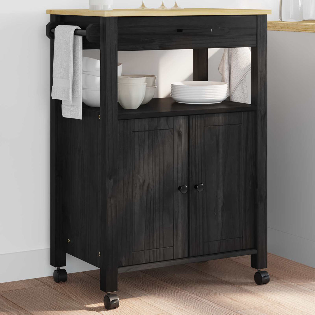 Carro de Cocina MONZA Negro 60 x 40 x 88,5 cm