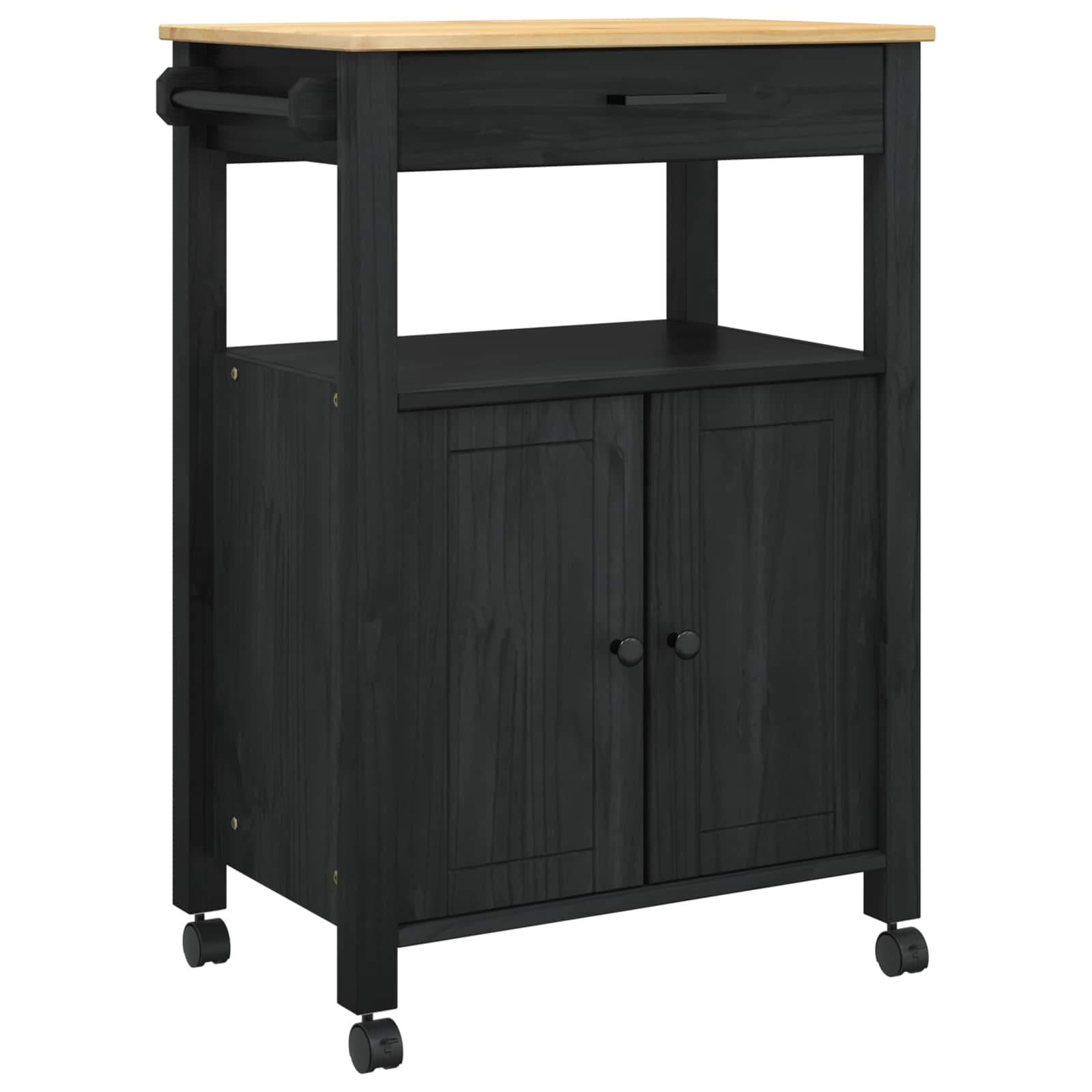 Carro de Cocina MONZA Negro 60 x 40 x 88,5 cm