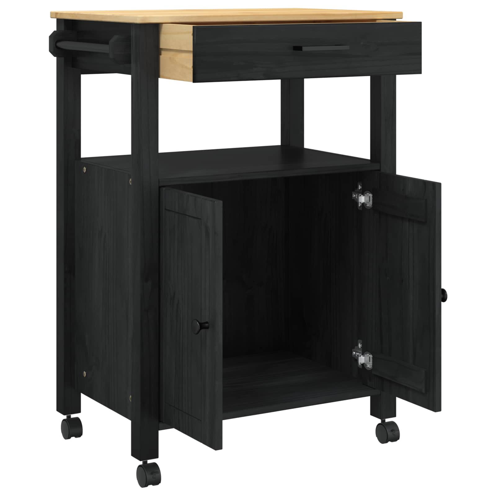 Carro de Cocina MONZA Negro 60 x 40 x 88,5 cm