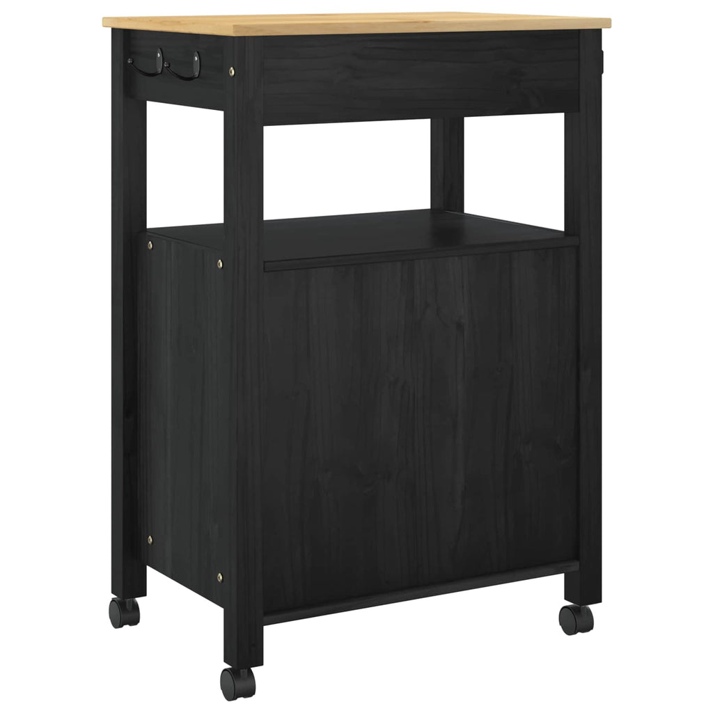 Carro de Cocina MONZA Negro 60 x 40 x 88,5 cm