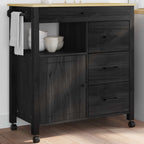 Carro de Cocina MONZA Negro 84 x 40 x 88,5 cm