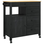 Carro de Cocina MONZA Negro 84 x 40 x 88,5 cm