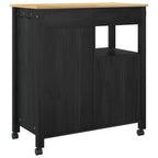 Carro de Cocina MONZA Negro 84 x 40 x 88,5 cm