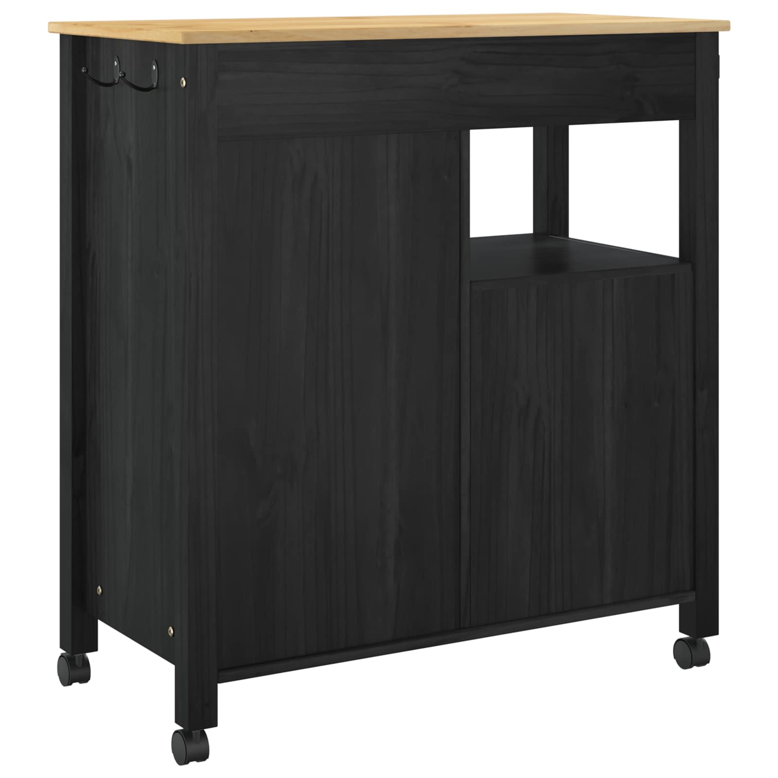 Carro de Cocina MONZA Negro 84 x 40 x 88,5 cm