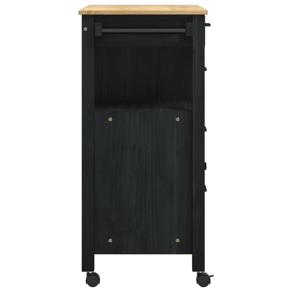 Carro de Cocina MONZA Negro 84 x 40 x 88,5 cm