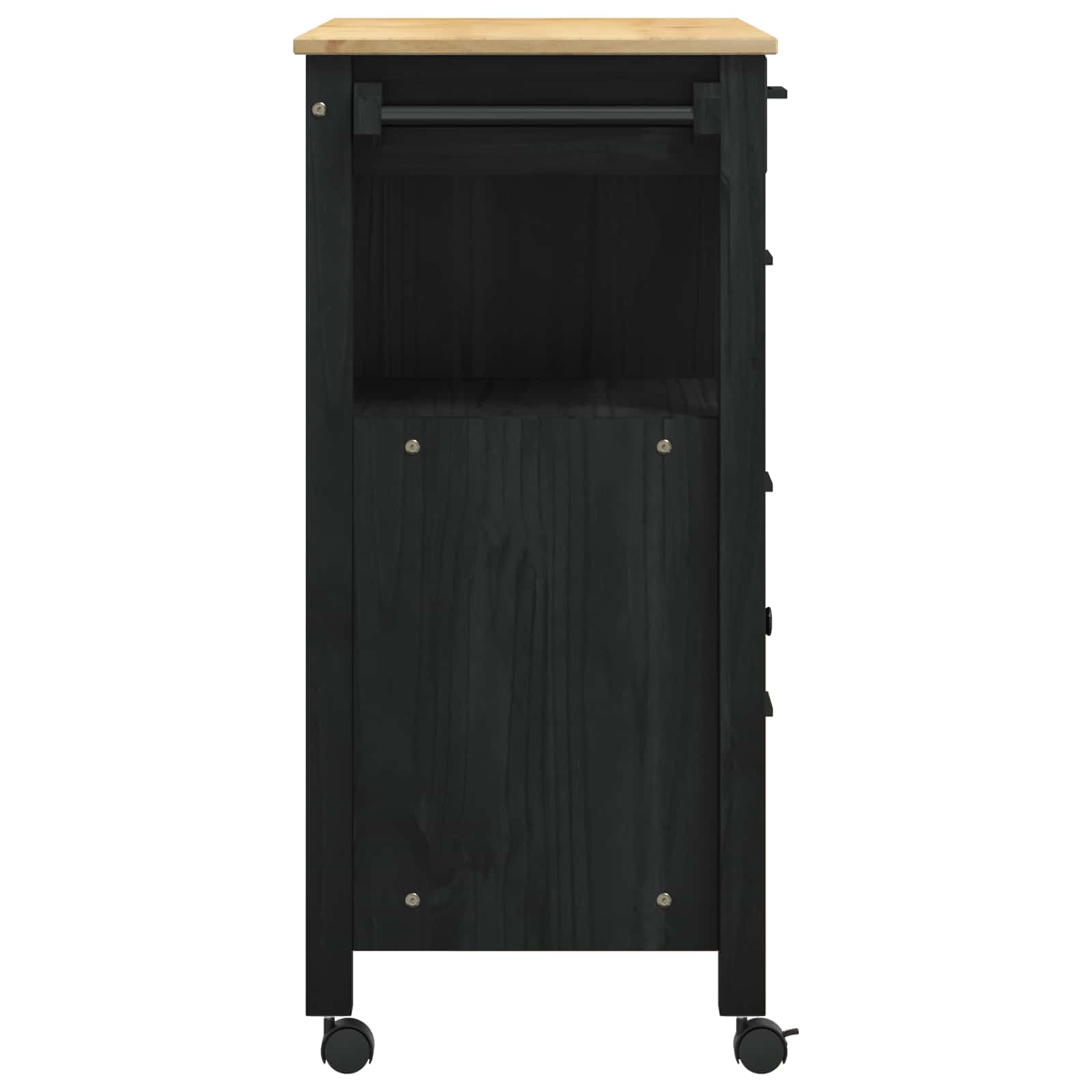 Carro de Cocina MONZA Negro 84 x 40 x 88,5 cm