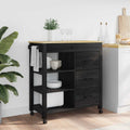 Carro de Cocina MONZA Negro 84 x 40 x 88,5 cm
