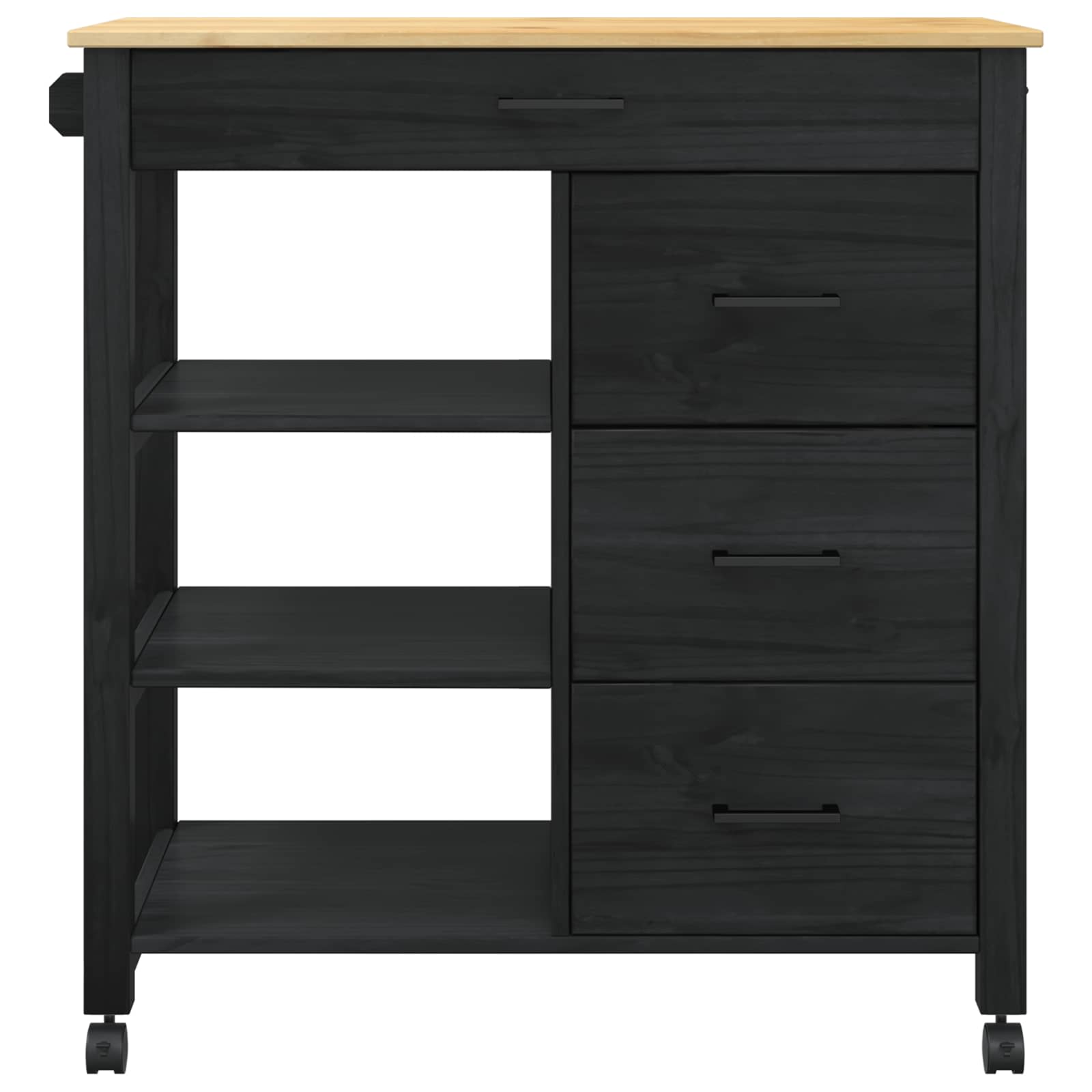 Carro de Cocina MONZA Negro 84 x 40 x 88,5 cm