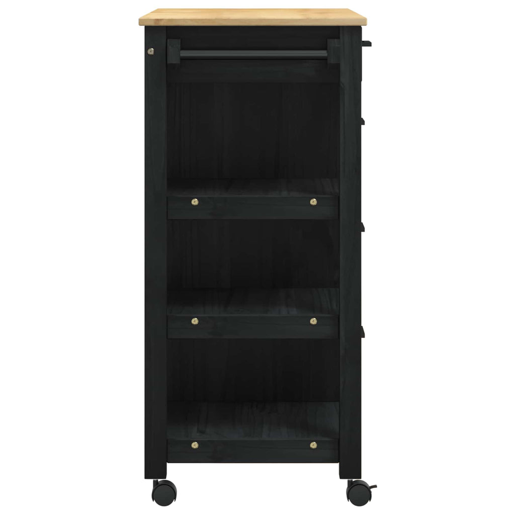 Carro de Cocina MONZA Negro 84 x 40 x 88,5 cm