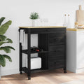 Carro de Cocina MONZA Negro 84 x 40 x 88,5 cm