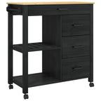 Carro de Cocina MONZA Negro 84 x 40 x 88,5 cm
