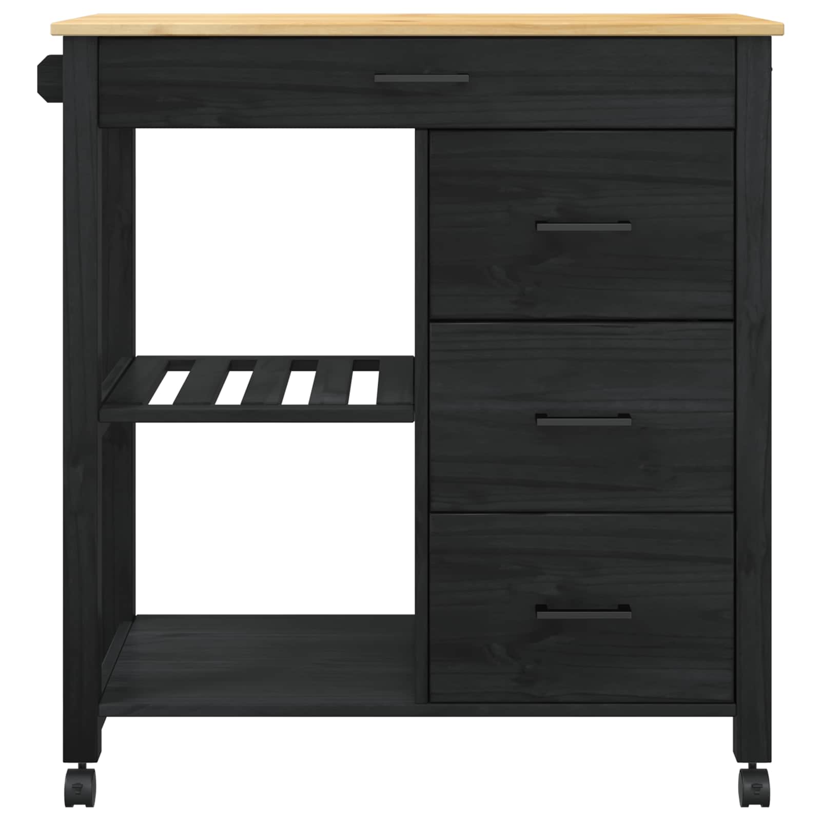 Carro de Cocina MONZA Negro 84 x 40 x 88,5 cm