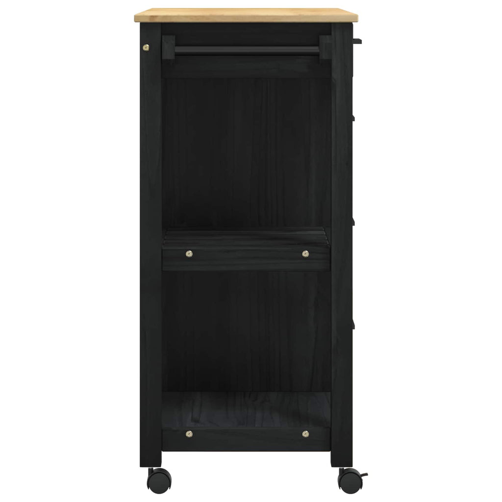 Carro de Cocina MONZA Negro 84 x 40 x 88,5 cm