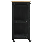 Carro de Cocina MONZA Negro 84 x 40 x 88,5 cm