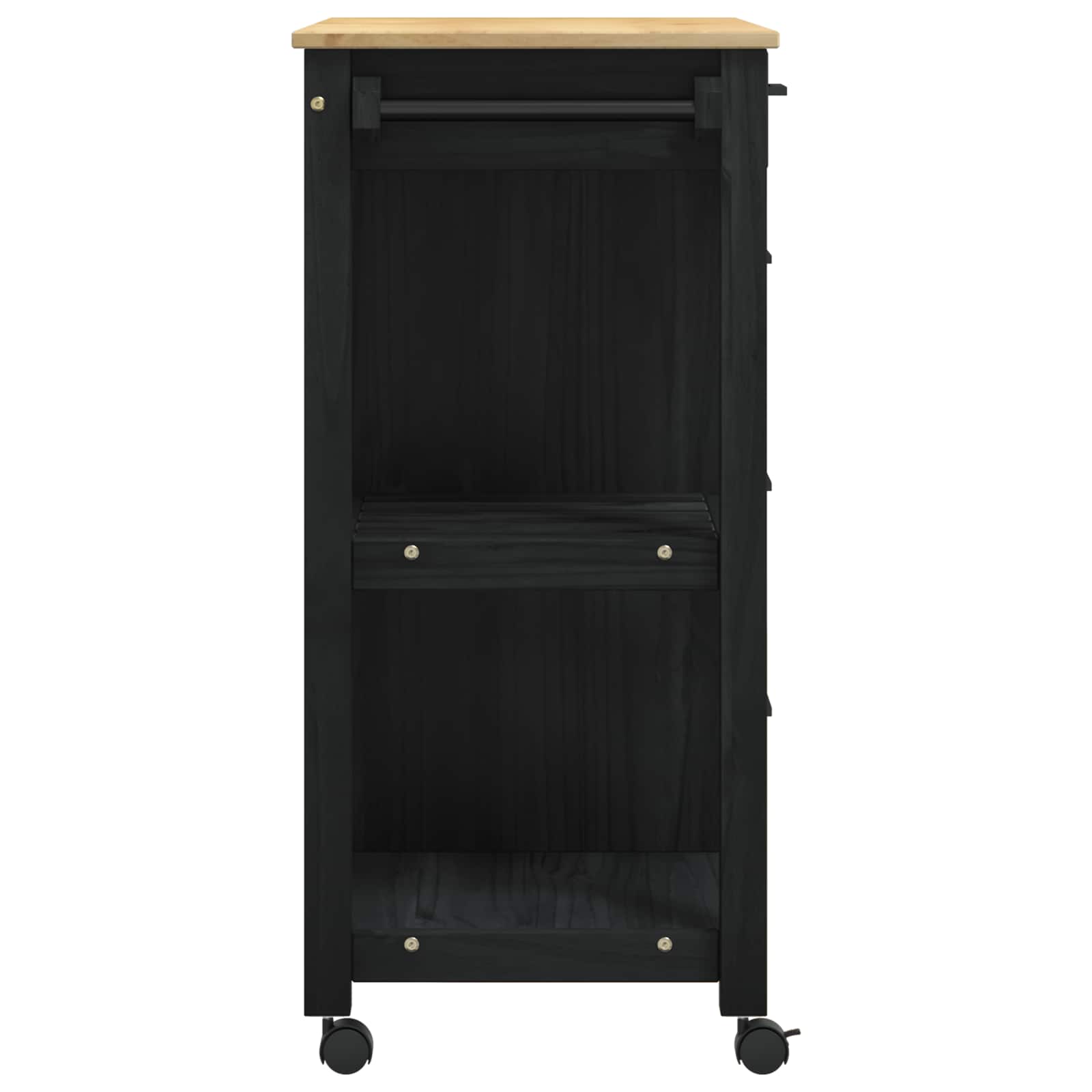 Carro de Cocina MONZA Negro 84 x 40 x 88,5 cm