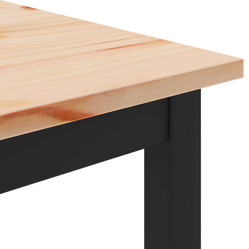 Mesa de Café Natural 100 x 100 x 45 cm Madera de pino macizo