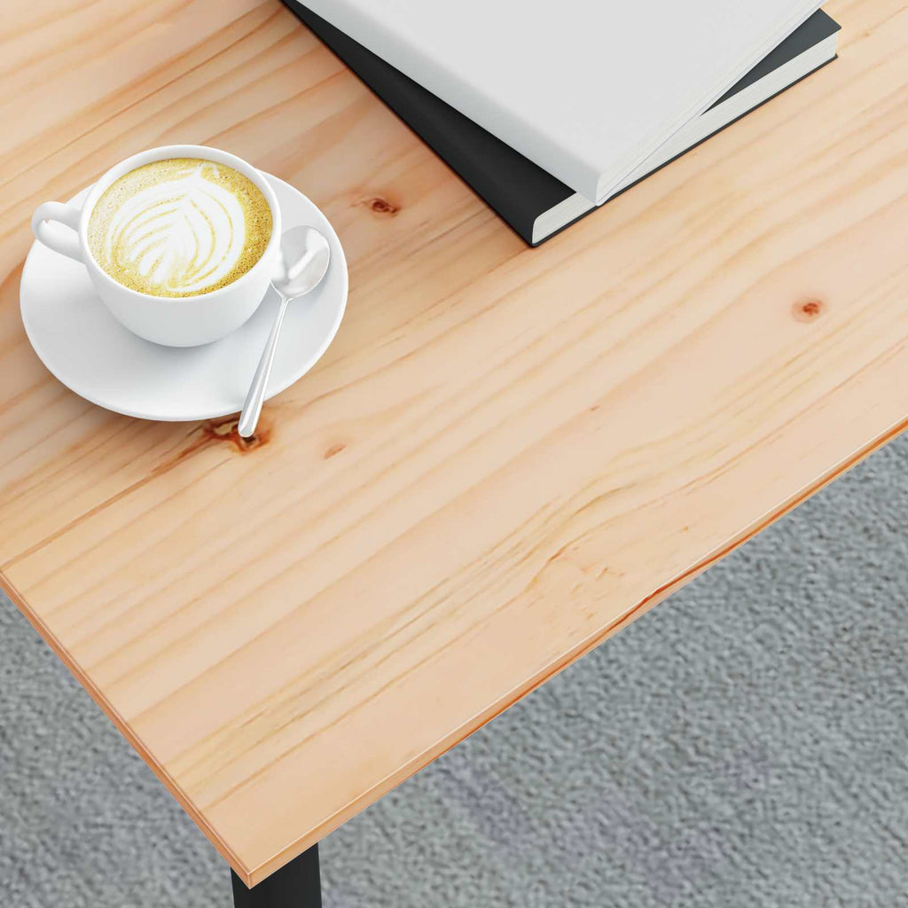 Mesa de Café Natural 100 x 100 x 45 cm Madera de pino macizo