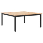 Mesa de Café Natural 100 x 100 x 45 cm Madera de pino macizo