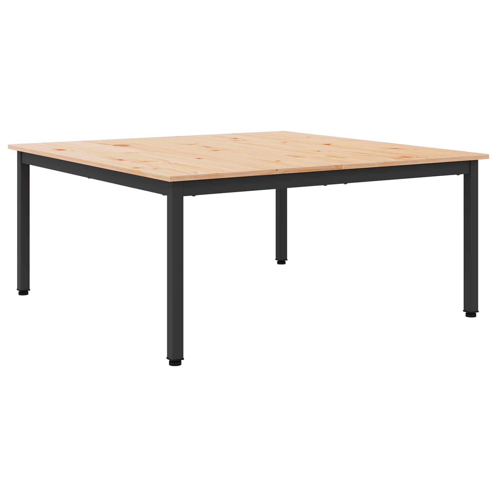 Mesa de Café Natural 100 x 100 x 45 cm Madera de pino macizo
