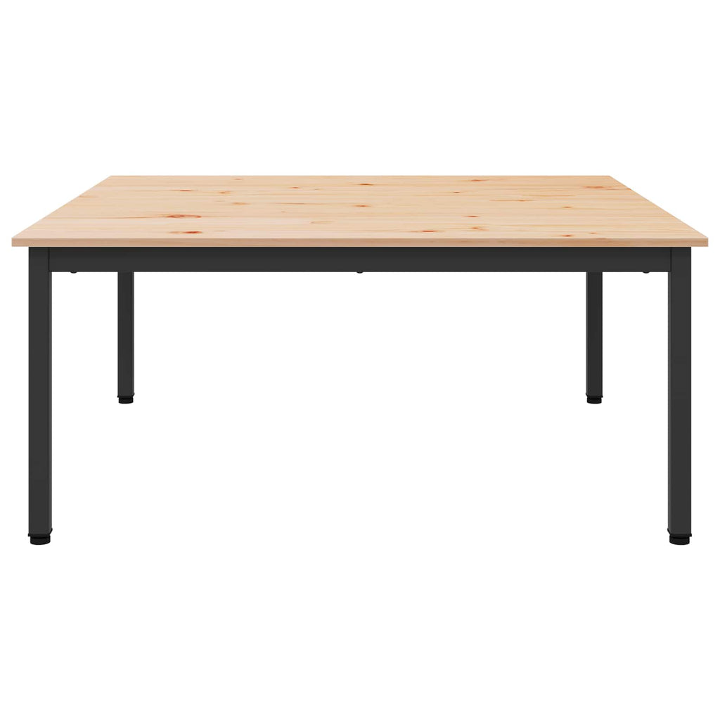 Mesa de Café Natural 100 x 100 x 45 cm Madera de pino macizo