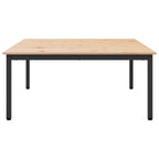 Mesa de Café Natural 100 x 100 x 45 cm Madera de pino macizo