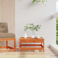Reposapiés de Jardín Pino macizo Marrón Cera 62 x 62 x 32 cm