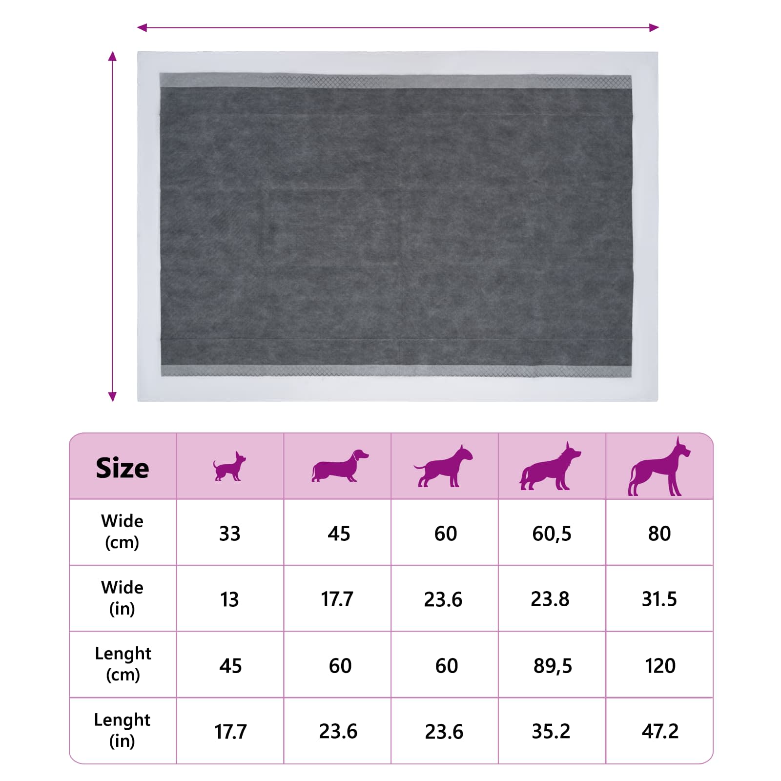Pad de entrenamiento para mascotas de tela no tejida 100 pcs