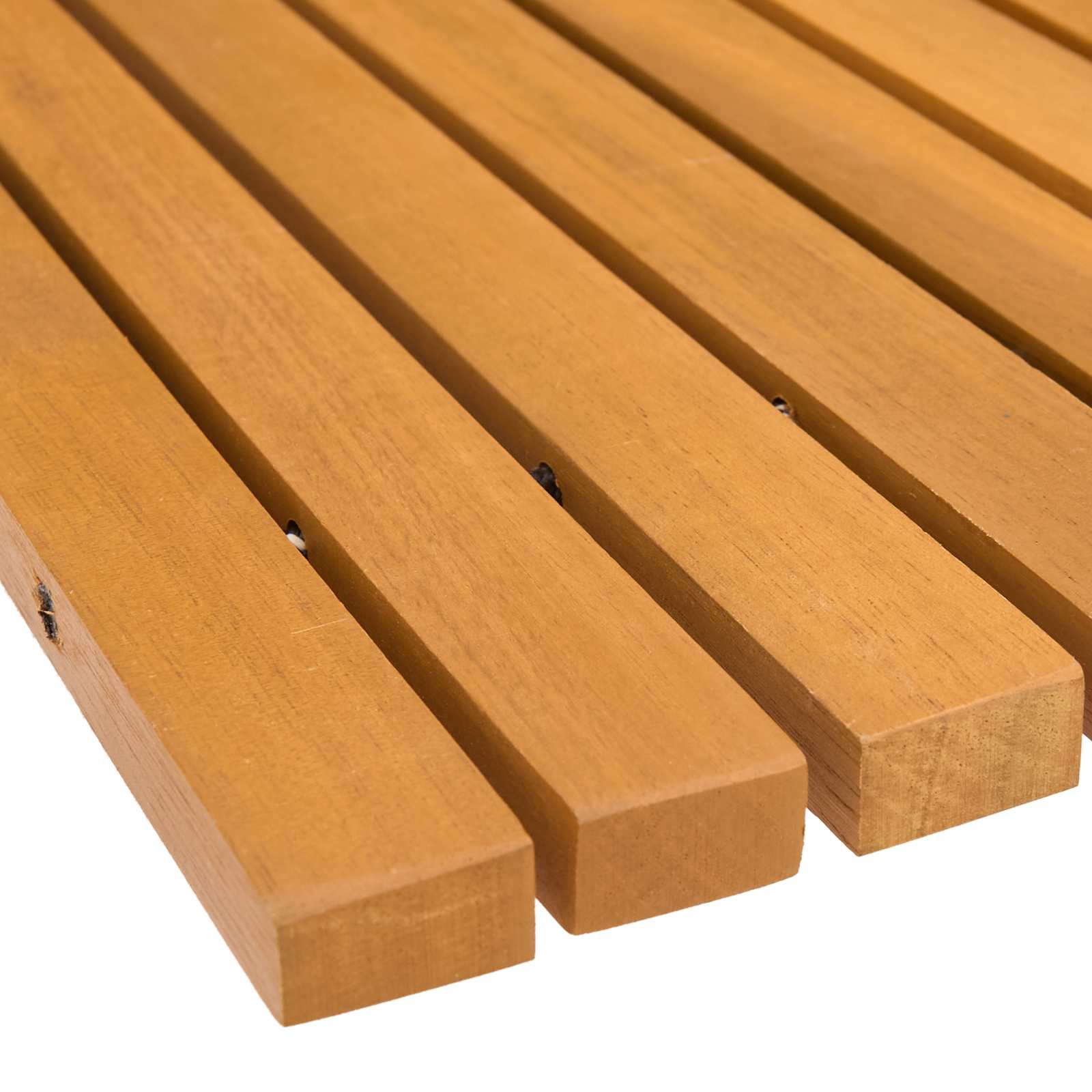 Alfombrilla de baño Marrón 100 x 60 cm Madera de Acacia Sólida