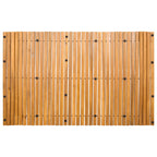 Alfombrilla de baño Marrón 100 x 60 cm Madera de Acacia Sólida
