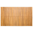 Alfombrilla de baño Marrón 100 x 60 cm Madera de Acacia Sólida