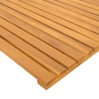 Alfombrilla de baño Liso Marrón 100 x 55 cm Madera