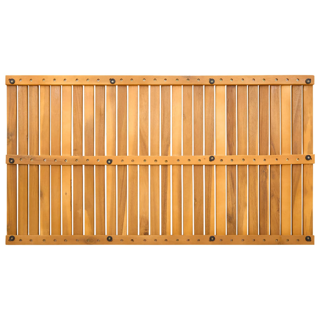 Alfombrilla de baño Liso Marrón 100 x 55 cm Madera
