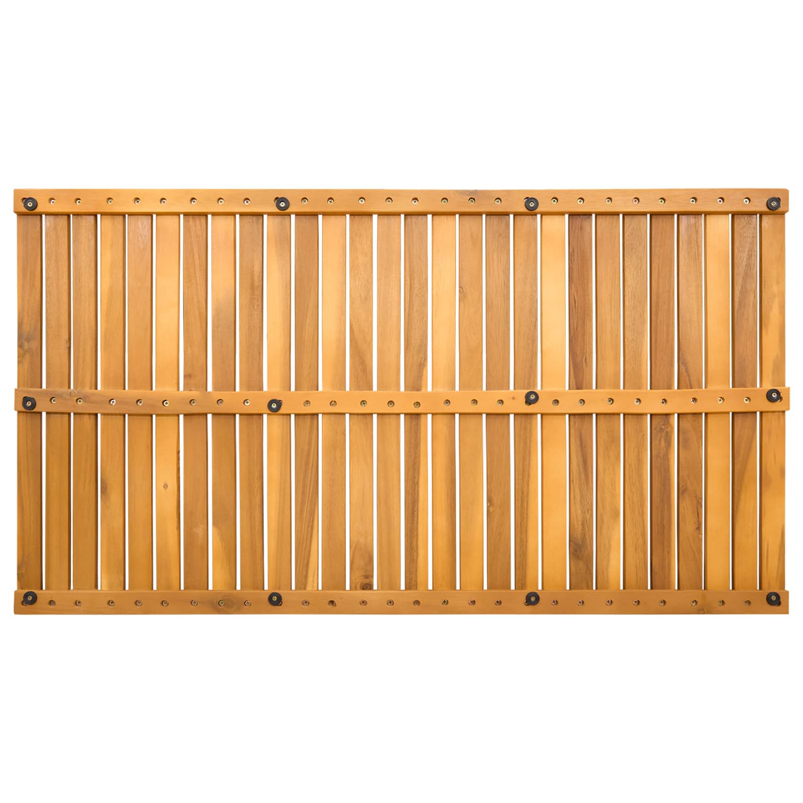 Alfombrilla de baño Liso Marrón 100 x 55 cm Madera