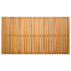 Alfombrilla de baño Liso Marrón 100 x 55 cm Madera