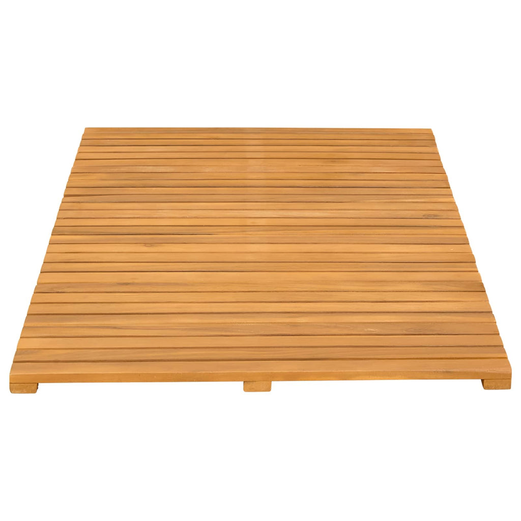 Alfombrilla de baño Liso Marrón 100 x 55 cm Madera