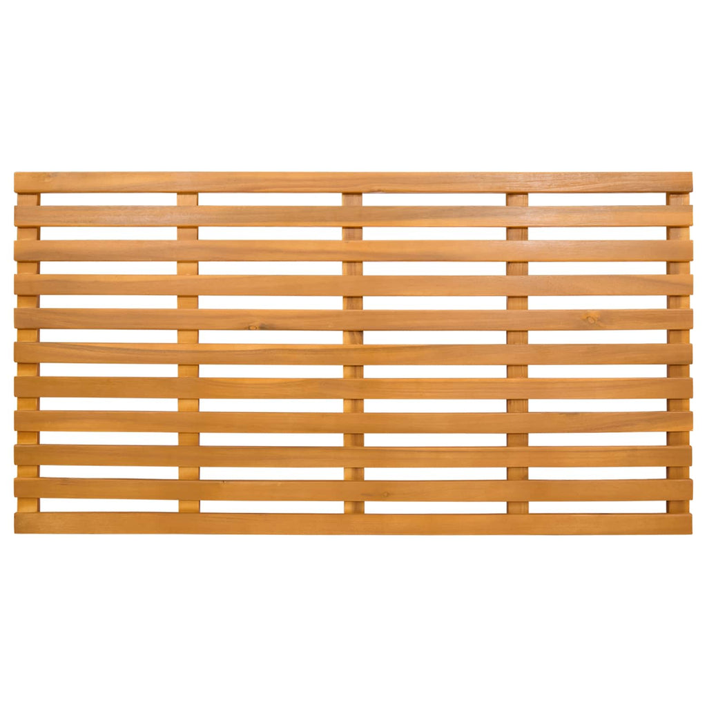 Alfombrilla de baño Liso Marrón 100 x 53 x 2,5 cm Madera