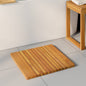 Alfombrilla de baño Liso Marrón 100 x 55 cm Madera