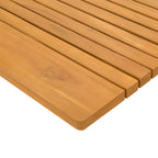 Alfombrilla de baño Liso Marrón 100 x 55 cm Madera