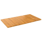 Alfombrilla de baño Liso Marrón 100 x 55 cm Madera