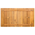 Alfombrilla de baño Liso Marrón 100 x 55 cm Madera